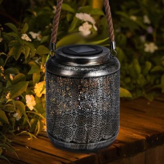 Grupa Orion Sp. z o.o. Lampion Ogrodowy Solarny Metalowy 19,5 cm ORION Wiszący