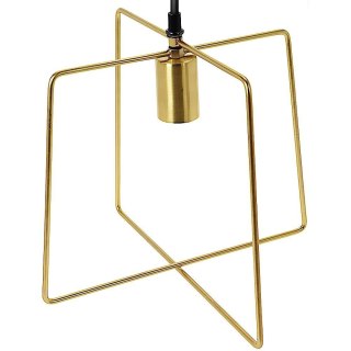 Grupa Orion Sp. z o.o. Lampa Wisząca Metalowa Czarna Złota 32 x 29 cm VILDE z Ozdobną Żarówką