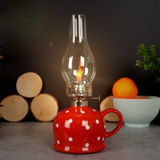 Grupa Orion Sp. z o.o. Lampa naftowa ceramiczna TECKA 530 ml, 28,5 cm