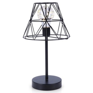 Vilde Lampa stołowa na baterię LED czarna 30,5 cm