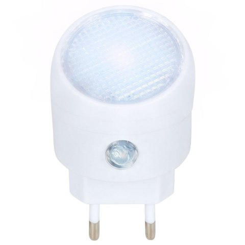 Grupa Orion Sp. z o.o. Lampka Nocna led do Kontaktu z Czujnikiem Zmierzchu 8 cm ORION Biała