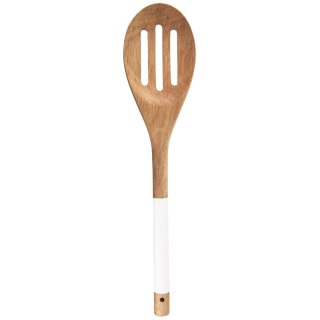 Grupa Orion Sp. z o.o. Łyżka Łyżeczka Cedzakowa do Odcedzania Drewniana WHITELINE 30 cm ORION