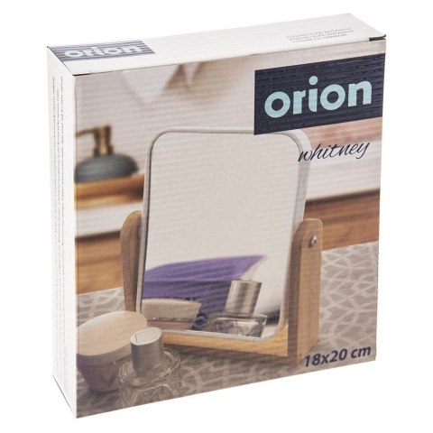Grupa Orion Sp. z o.o. Lusterko Kosmetyczne Podwójne do Makijażu Malowania Solidne ORION 18x20 cm