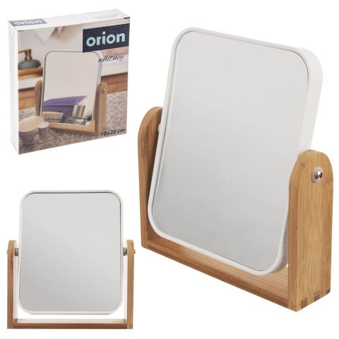 Grupa Orion Sp. z o.o. Lusterko Kosmetyczne Podwójne do Makijażu Malowania Solidne ORION 18x20 cm