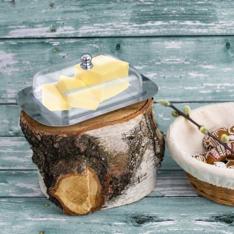 Grupa Orion Sp. z o.o. Maselniczka z Pokrywką Tworzywo i Stal Nierdzewna 18 x 12 x 8 cm ORION