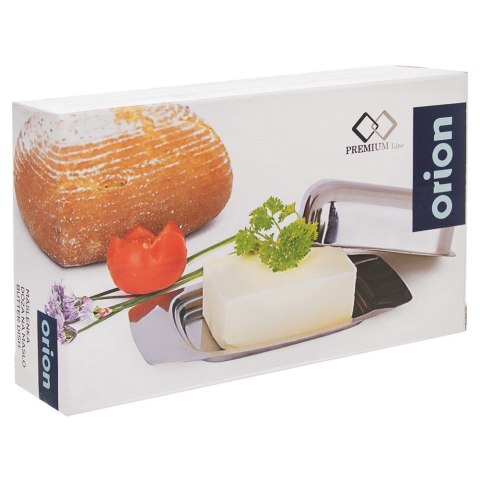 Grupa Orion Sp. z o.o. Maselniczka Stal Nierdzewna z Pokrywką 19,5 x 12 x 5 cm Srebrna ORION