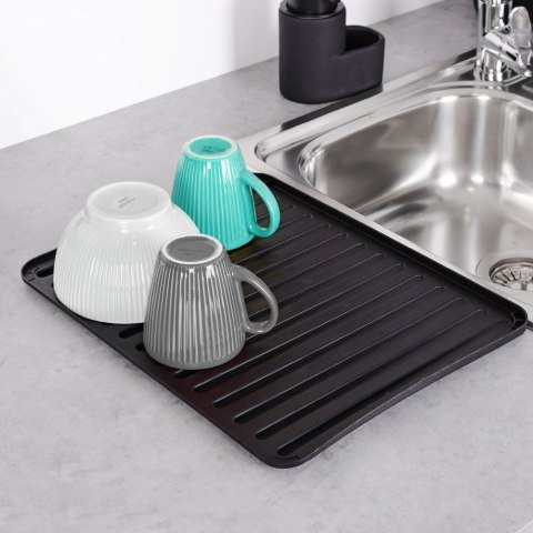 Grupa Orion Sp. z o.o. Mata do Suszenia Naczyń Czarna 39,5 x 30,5 x 2 cm do Zmywarki VILDE