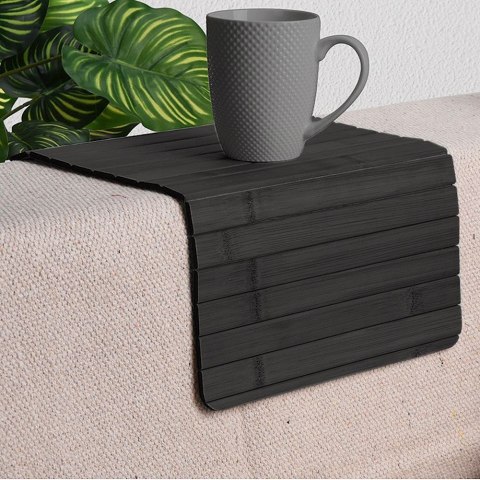 Grupa Orion Sp. z o.o. Podkładka na Stół Bambusowa Zwijana Czarna 44 x 24 cm VILDE Mata