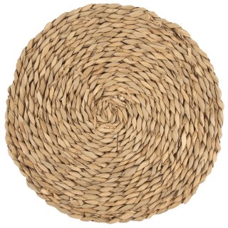 Grupa Orion Sp. z o.o. Podkładka na Stół Okrągła Naturalna Boho 35 cm ORION Liście Pałki Wodnej
