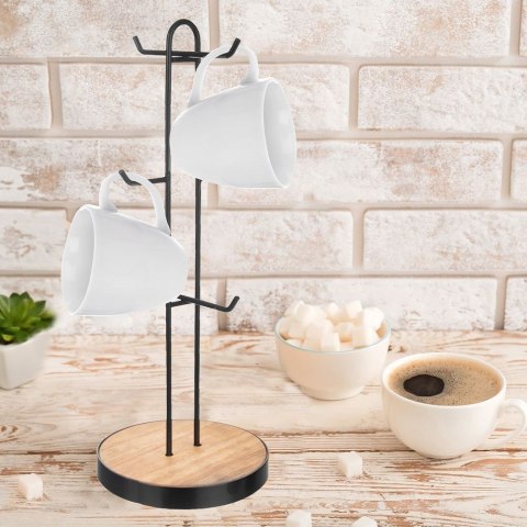 Grupa Orion Sp. z o.o. Metalowy Stojak na Kubki i Filiżanki na 6 Naczyń ORION