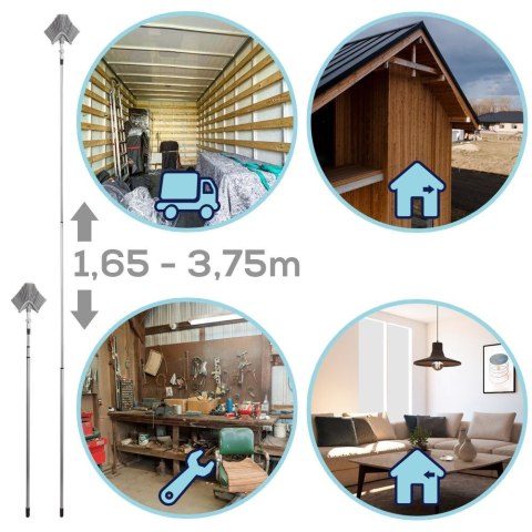 Grupa Orion Sp. z o.o. Miotła Teleskopowa do Kurzu i Pajęczyn Trójkątna Solidna ORION 143-324 cm