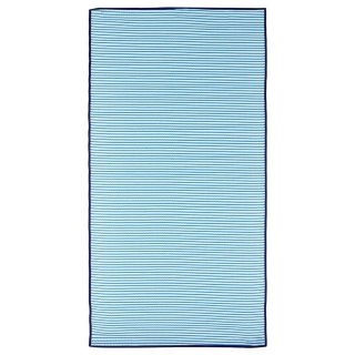 Mata plażowa piknikowa rolowana koc biwakowy plażowy składany niebieska 180x90 cm