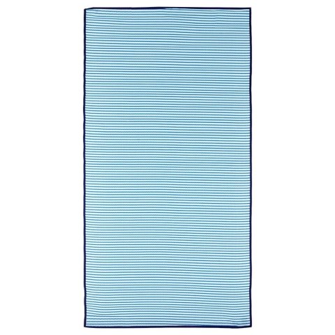 Mata plażowa piknikowa rolowana koc biwakowy plażowy składany niebieska 180x90 cm