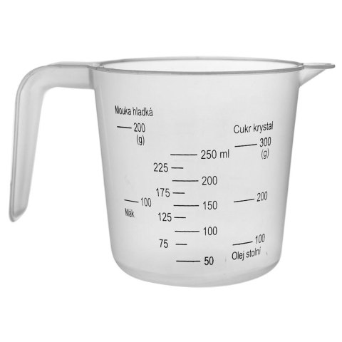 Grupa Orion Sp. z o.o. Miarka Kuchenna 250 ml Tworzywo Przezroczyste z Uchwytem i Wylewką VILDE