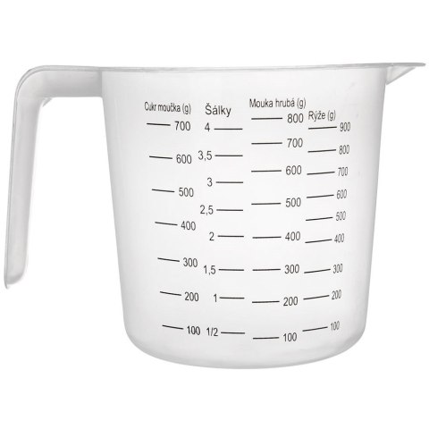 Grupa Orion Sp. z o.o. Miarka Kuchenna 1 L Tworzywo Przezroczyste z Uchwytem i Wylewką ORION