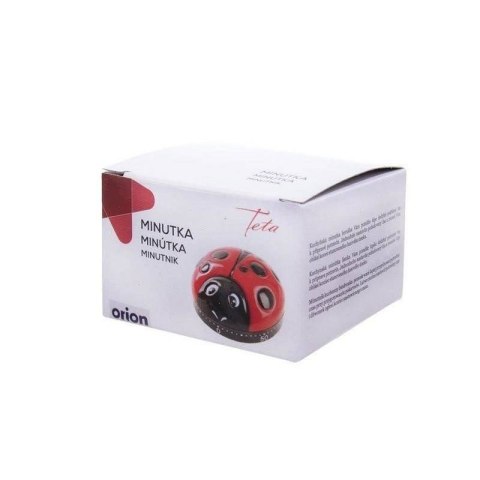 Grupa Orion Sp. z o.o. Minutnik Kuchenny Biedronka Mechaniczny 6 x 4 cm Tworzywo Czerwony ORION