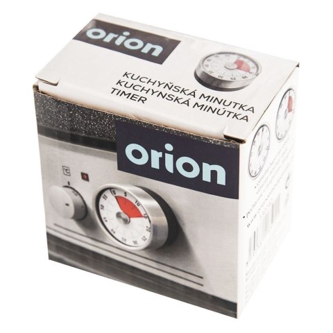 Grupa Orion Sp. z o.o. Minutnik Kuchenny z Magnesem Analogowy Nierdzewny Stoper ORION 6 cm