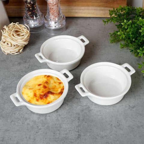 Grupa Orion Sp. z o.o. Miseczki do Zapiekania z Uchwytem 130 ml Zestaw 3 szt EXCELLENT HOUSEWARE