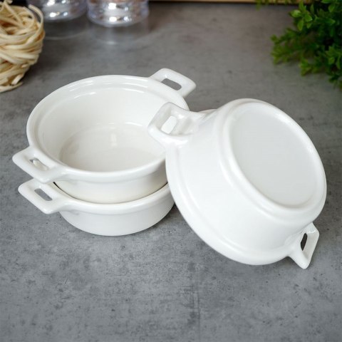 Grupa Orion Sp. z o.o. Miseczki do Zapiekania z Uchwytem 130 ml Zestaw 3 szt EXCELLENT HOUSEWARE