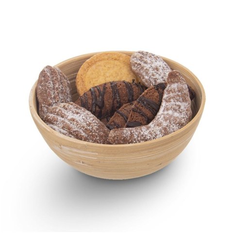 Grupa Orion Sp. z o.o. Miska Bambusowa Naturalna ORION 14 cm Dekoracyjna na Produkty Suche