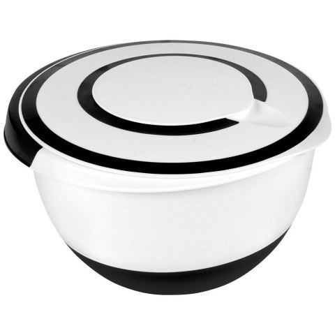 Grupa Orion Sp. z o.o. Miska Kuchenna do Miksowania Mieszania Ubijania z Pokrywką Biała VILDE 5 l