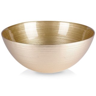 Grupa Orion Sp. z o.o. Miska misa szklana do sałatek złota okrągła 28 cm 3,6 l