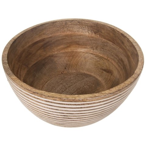 Grupa Orion Sp. z o.o. Miska Drewniana na Owoce Warzywa Sałatki Dekoracyjna ORION 25 cm 3 L