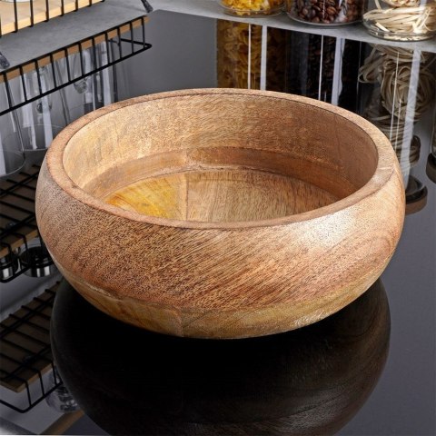 Grupa Orion Sp. z o.o. Miska na Owoce do Sałatki Dekoracyjna Drewniana ORION 18,5 cm 900 ml