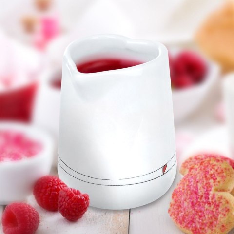 Grupa Orion Sp. z o.o. Mlecznik Ceramiczny Biały SERCE 120 ml z Dzióbkiem do Zmywarki ORION