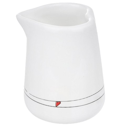 Grupa Orion Sp. z o.o. Mlecznik Ceramiczny Biały SERCE 120 ml z Dzióbkiem do Zmywarki ORION