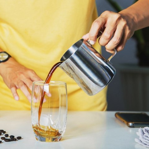 Grupa Orion Sp. z o.o. Mlecznik Dzbanek na Mleko Stalowy z Miarką ORION 580 ml