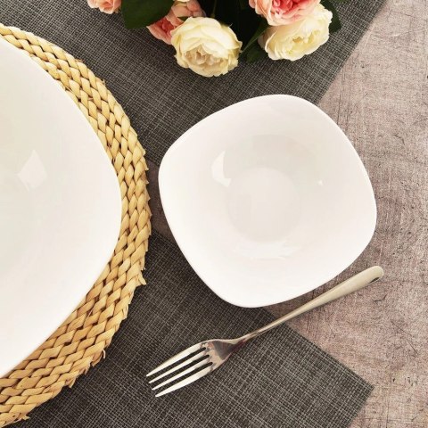 Grupa Orion Sp. z o.o. Miseczka Szklana LUNA 15 cm 400 ml Biała do zmywarki i mikrofali ORION