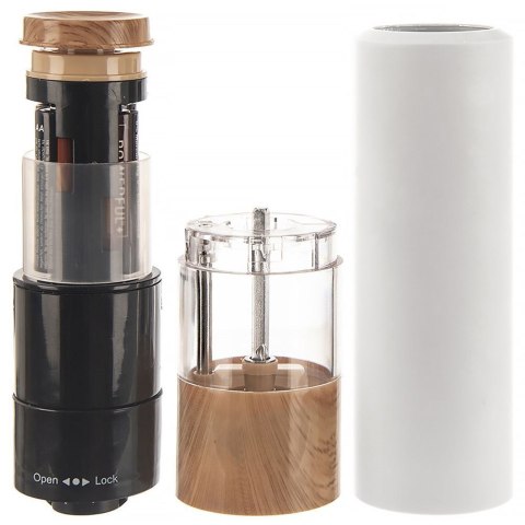 Grupa Orion Sp. z o.o. Młynek do Mielenia Pieprzu Soli Przypraw Elektryczny Biały ORION 23x5,5 cm