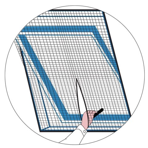 Grupa Orion Sp. z o.o. Moskitiera Siatka na Okno Dachowe Owady z Zamkiem ORION Czarna 140 x 120 cm