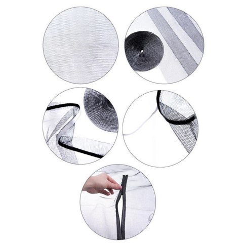 Grupa Orion Sp. z o.o. Moskitiera Siatka na Okno Dachowe Owady z Zamkiem ORION Biała 140 x 120 cm