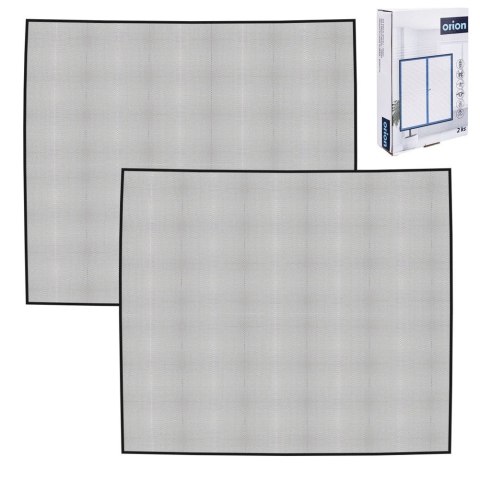 Grupa Orion Sp. z o.o. Moskitiera Siatka Okienna na Okno Owady Czarna ORION 150x130 cm 2 szt.