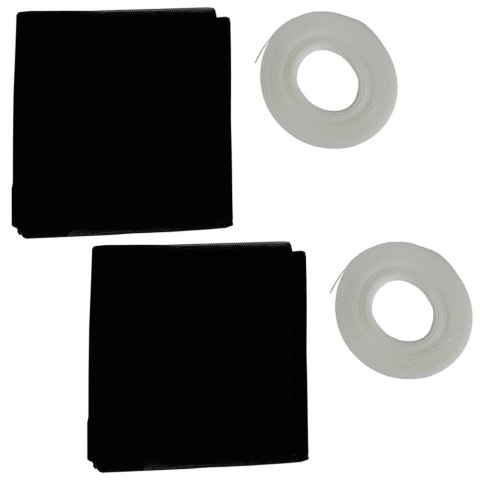 Grupa Orion Sp. z o.o. Moskitiera Siatka Okienna na Okno Owady Czarna ORION 150x130 cm 2 szt.