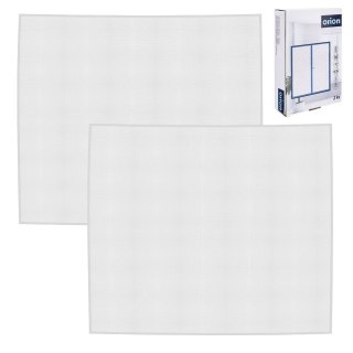 Grupa Orion Sp. z o.o. Moskitiera na Okno Biała 150 x 130 cm 2 szt. z Taśmą Poliester ORION