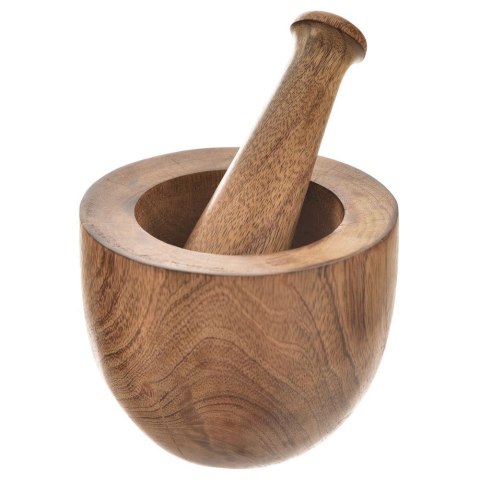 Grupa Orion Sp. z o.o. Moździerz do Ucierania Przypraw Drewniany z Tłuczkiem ORION 13,5x13,5x10cm