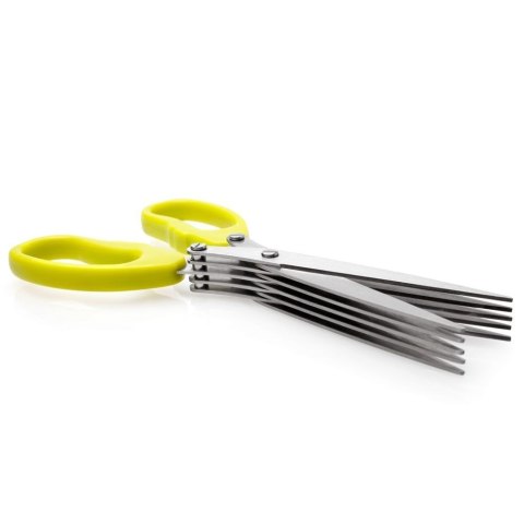 Grupa Orion Sp. z o.o. Nożyczki do Ziół 19,5 cm 5 Ostrzy Stal Nierdzewna z czyścikiem ORION