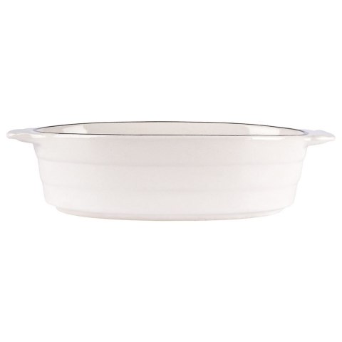 Naczynie forma do zapiekania porcelanowa biała 19,5x11x5 cm 360 ml