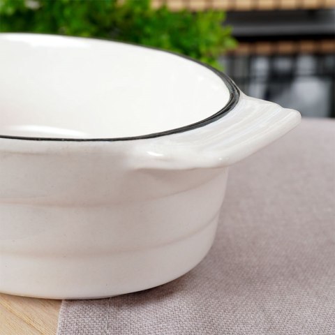 Naczynie forma do zapiekania porcelanowa biała 19,5x11x5 cm 360 ml