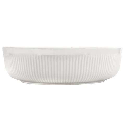 Grupa Orion Sp. z o.o. Naczynie Żaroodporne Porcelanowe Okrągłe Białe Solidne ORION 29 x 29 x 8 cm