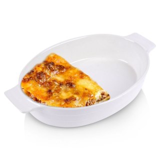 Grupa Orion Sp. z o.o. Naczynie Żaroodporne do Zapiekania Ceramiczne Białe ALPINA 31,5x19,5x6 cm