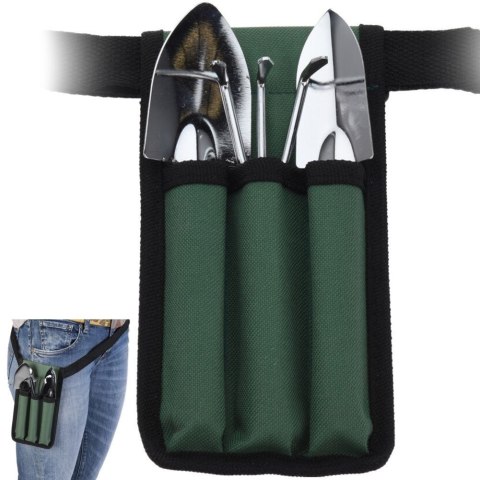 Narzędzia ogrodowe balkonowe na pas / łopatki grabki pazurki zestaw 3 szt.