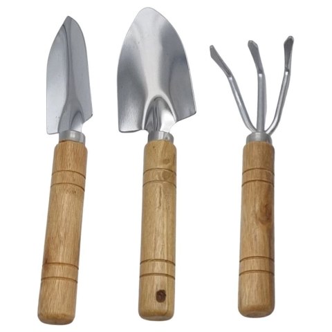 Narzędzia ogrodowe balkonowe na pas / łopatki grabki pazurki zestaw 3 szt.