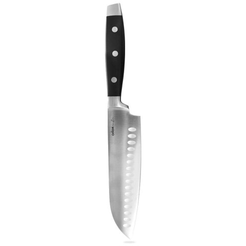 Grupa Orion Sp. z o.o. Nóż Santoku do Mięsa Ryb Owoców Stalowy Japoński Solidny MASTER 33 x 5 cm