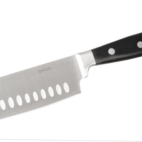 Grupa Orion Sp. z o.o. Nóż Santoku do Mięsa Ryb Owoców Stalowy Japoński Solidny MASTER 33 x 5 cm