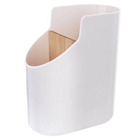 Grupa Orion Sp. z o.o. Bambusowy Ociekacz na Sztućce Przybory Kuchenne ORION 17,5x14,5x8,5 cm
