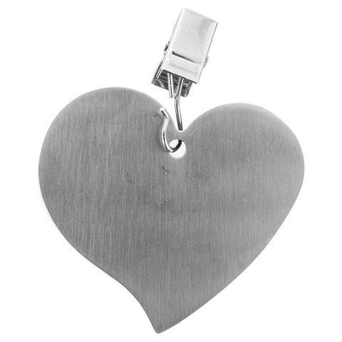 Grupa Orion Sp. z o.o. Zestaw Klipsy Obciążniki do Obrusu Serduszka Serca Stalowe 4 szt. ORION 6 cm